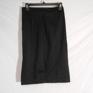 Worthington Women Black Midi Skirt Size 2P